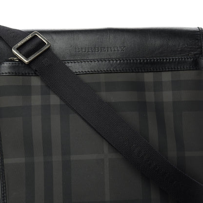 Burberry Smoked Check Crossbody Messenger Bag Black 11 of 11