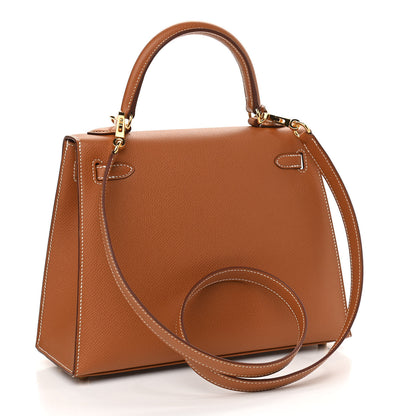 Hermes Epsom Kelly Sellier 25 Gold 3 of 10