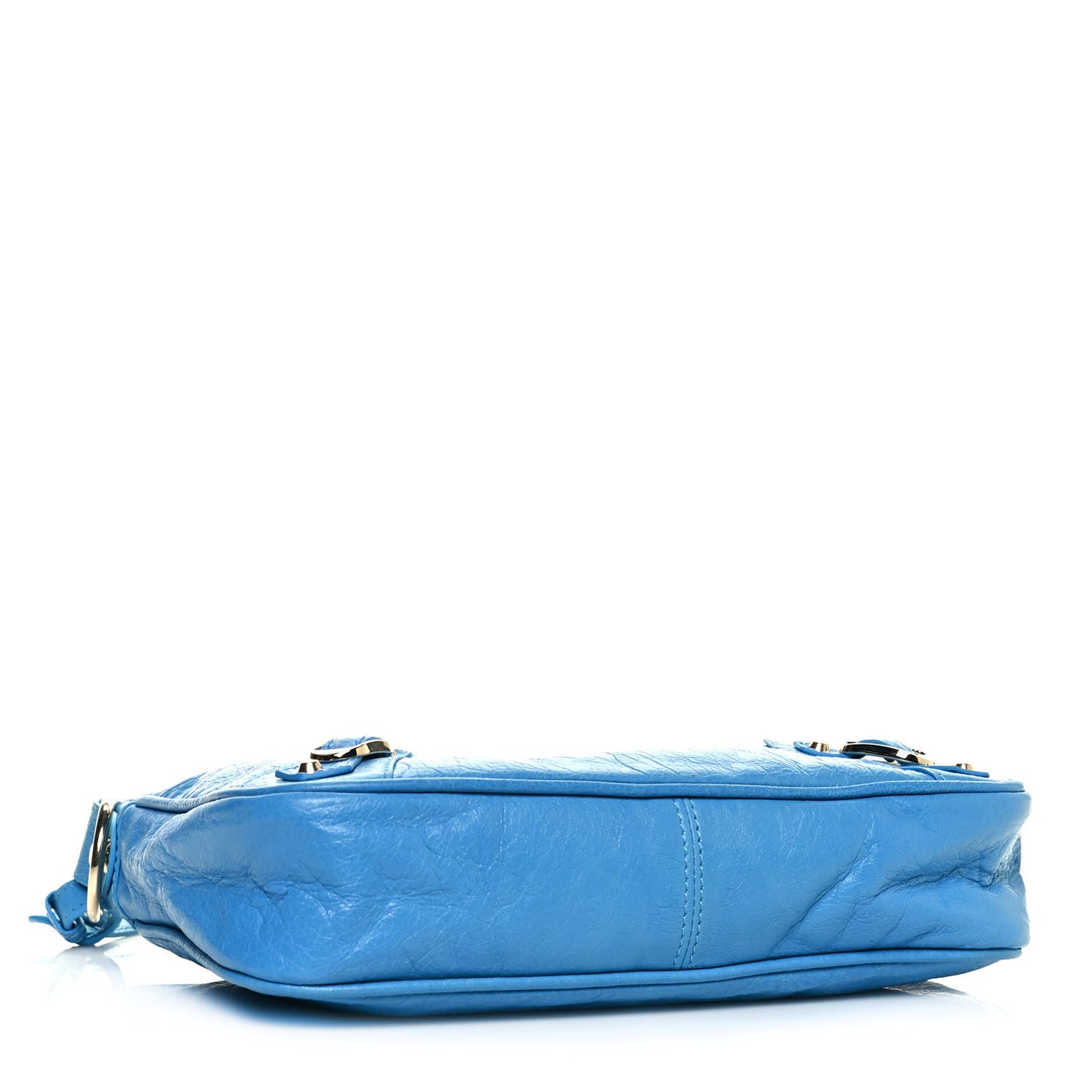 Agneau Classic Gold Hardware Hip Bleu Azur Clair
