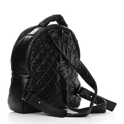 Chanel Nylon Quilted Coco Cocoon Backpack Black 2 of 11