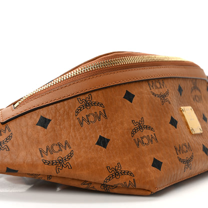 MCM Visetos Small Fusten Belt Bag Cognac 7 of 8