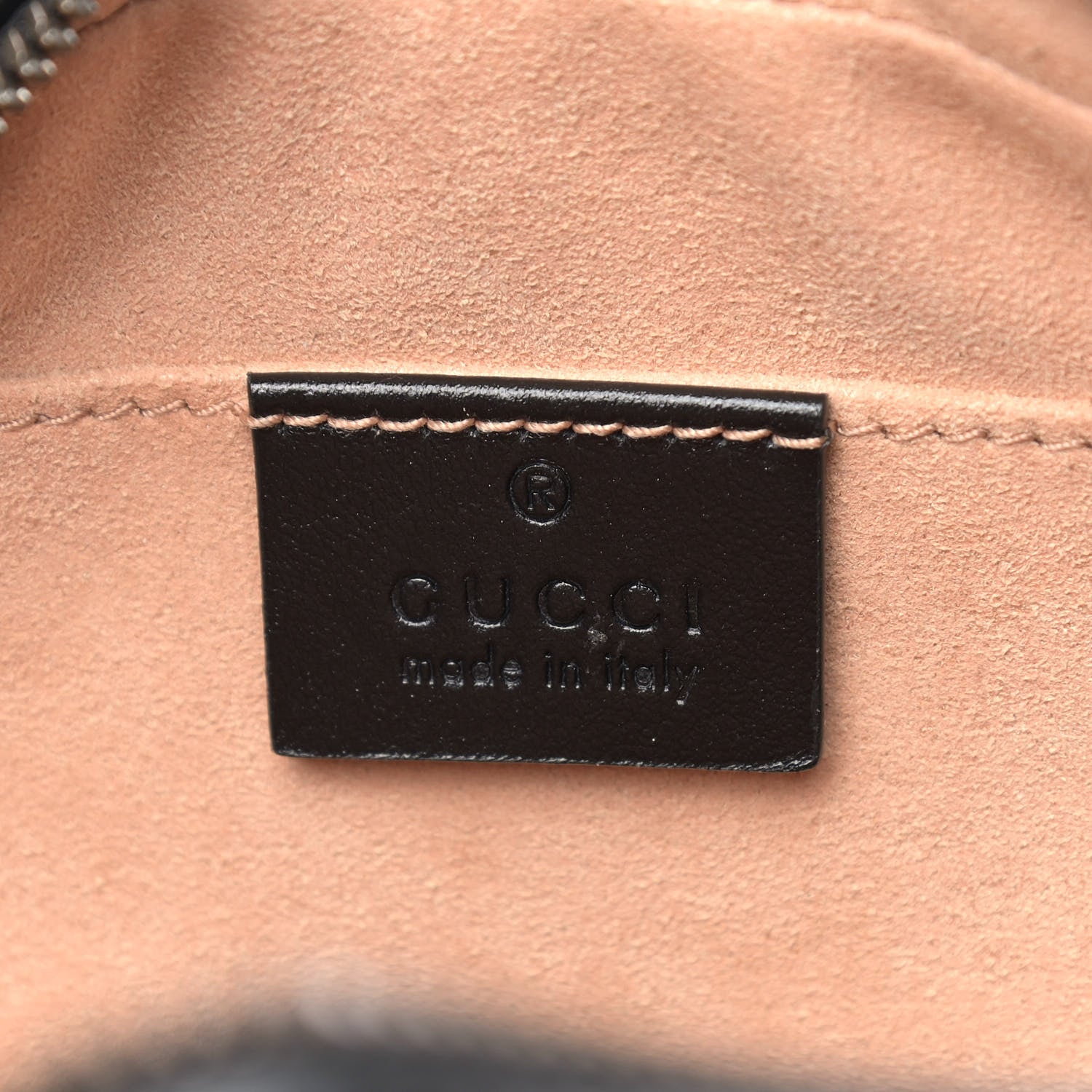 Gucci Calfskin Matelasse Small GG Marmont Chain Shoulder Bag Black 6 of 9