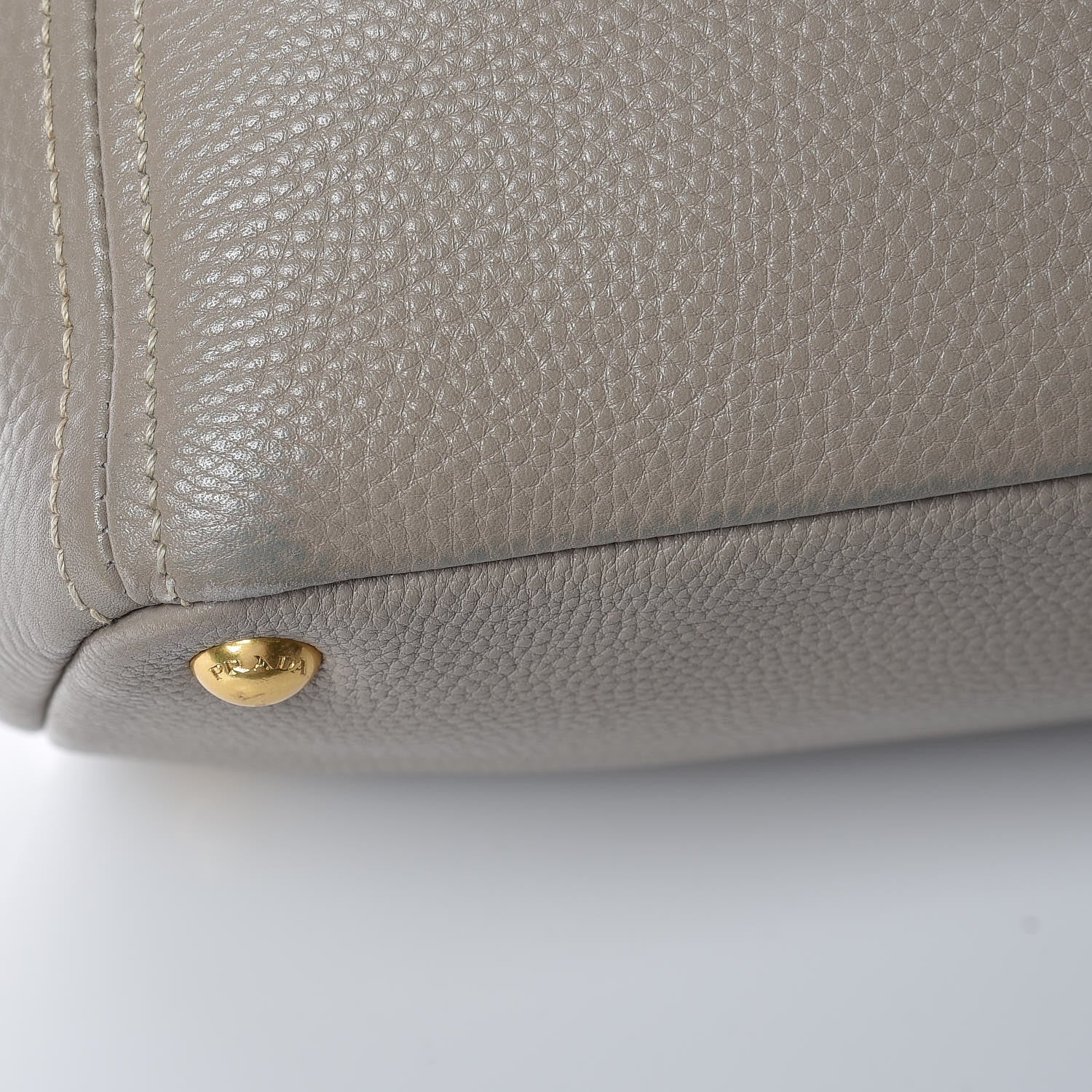 Prada Vitello Daino Side Pocket Hobo Pomice 16 of 17