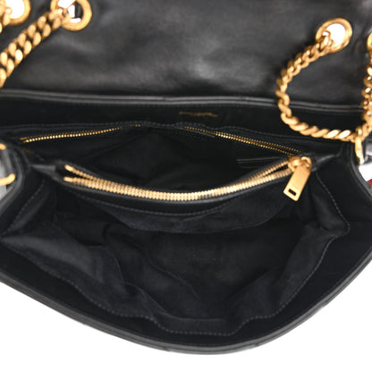 Saint Laurent Calfskin Y Quilted Monogram Medium Loulou Chain Satchel Black 5 of 11