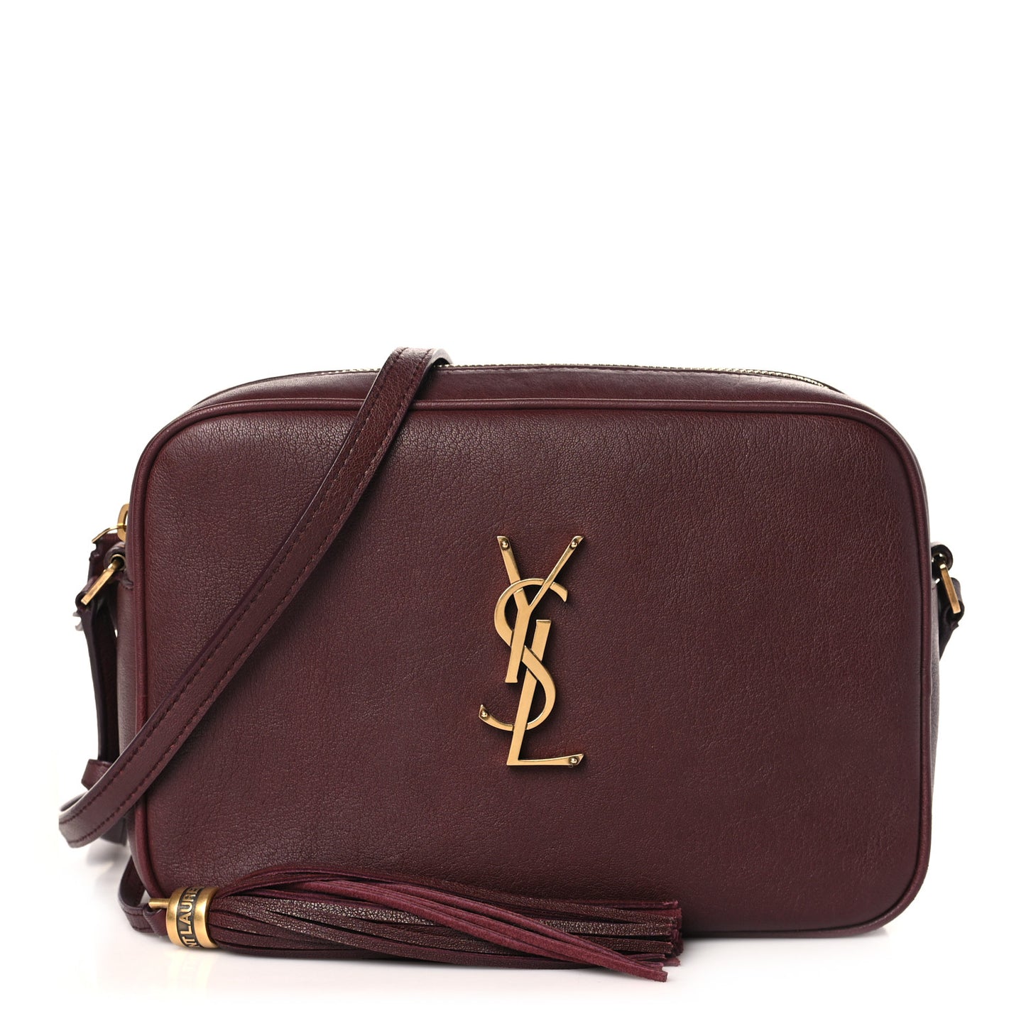 Lambskin Monogram Lou Camera Bag Burgundy