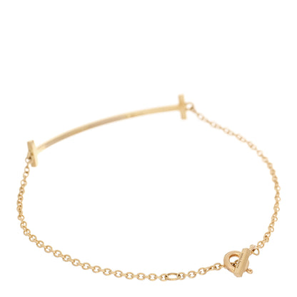 Tiffany 18K Yellow Gold T Smile Bracelet 2 of 5