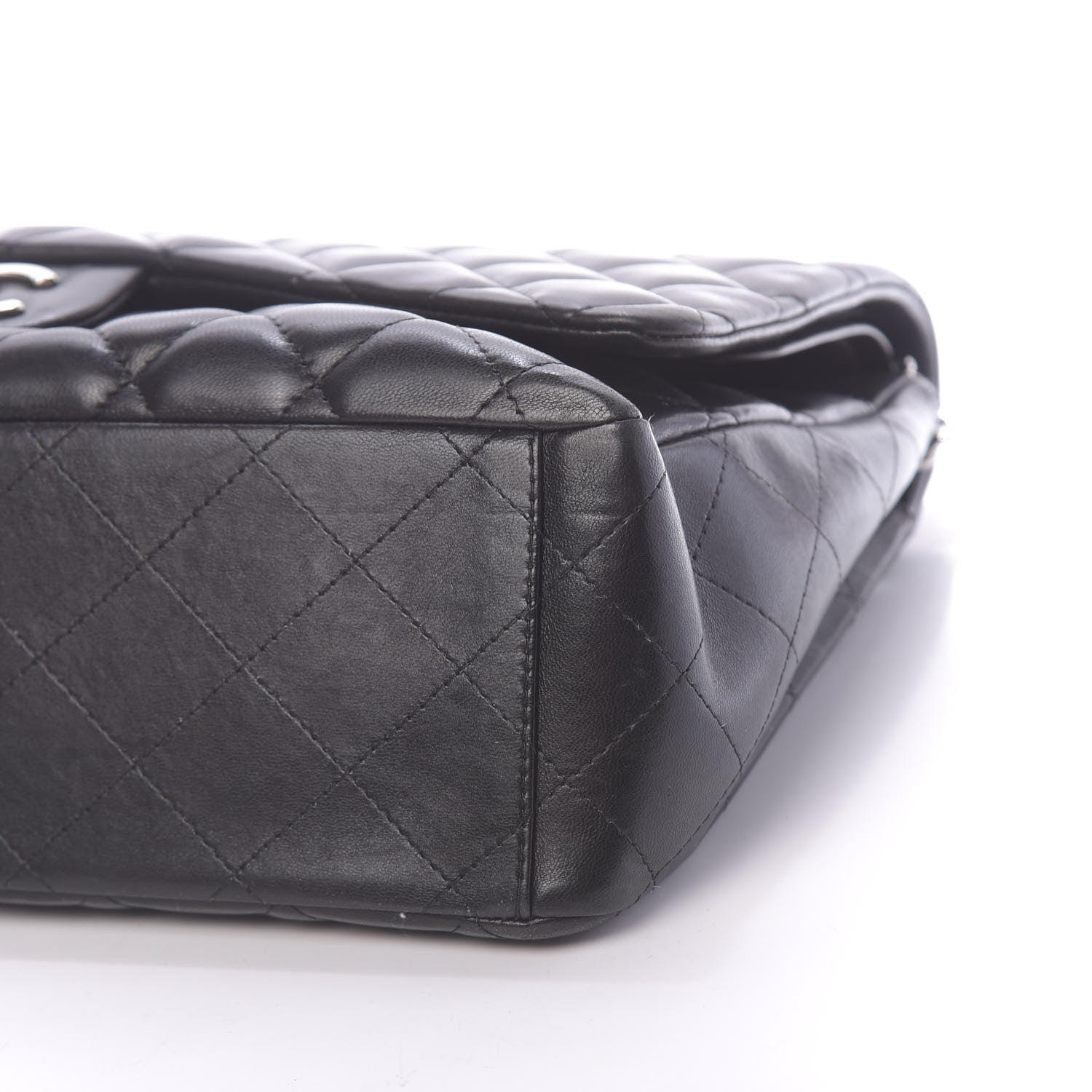 Chanel Lambskin Quilted Maxi Double Flap Black 9 of 15