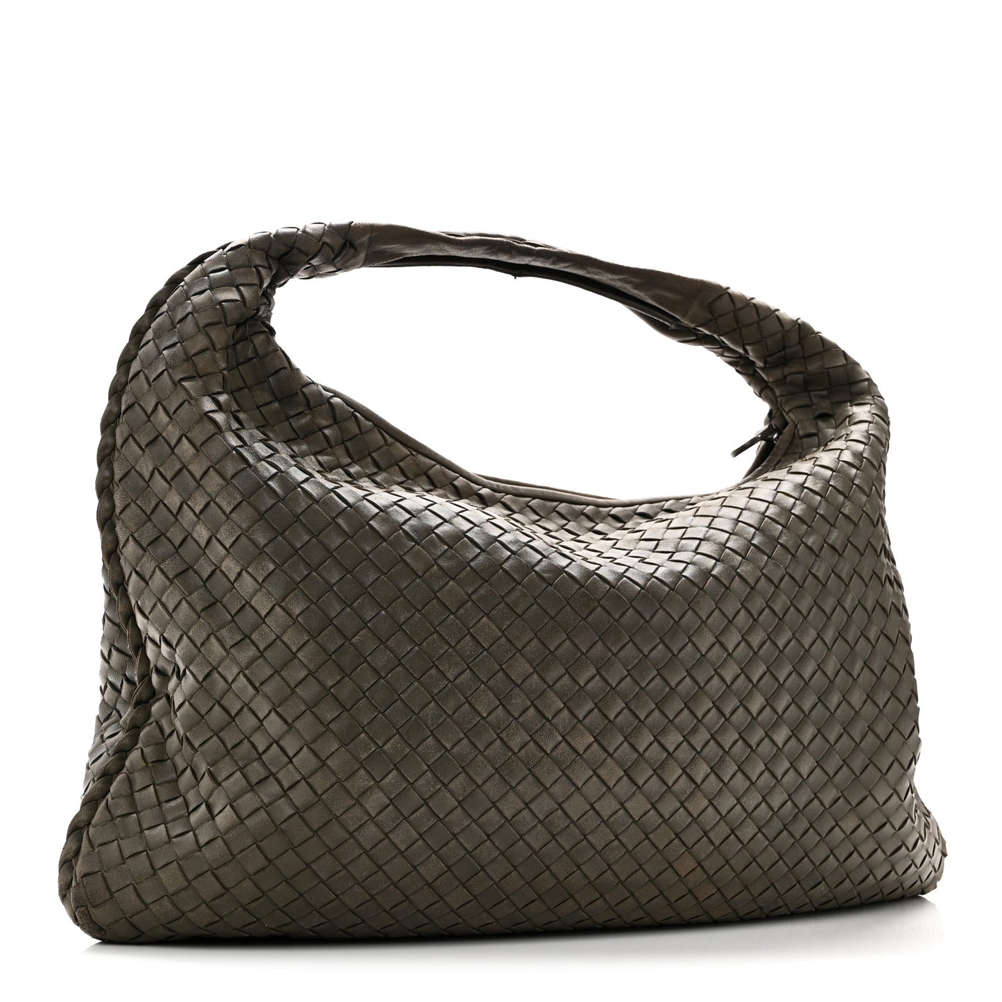 Nappa Intrecciato Large Veneta Hobo Shadow