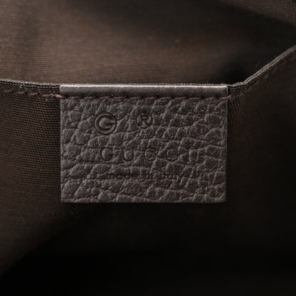 Gucci Monogram Dollar Calfskin Belt Bag Beige Ebony Testa di Moro Marrone Scuro 6 of 11