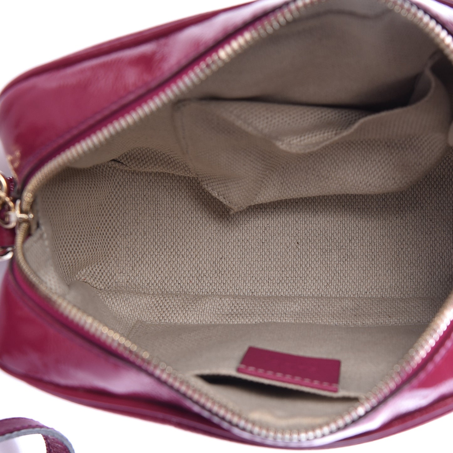 Soft Patent Small Soho Disco Bag Bright Bougainvillea