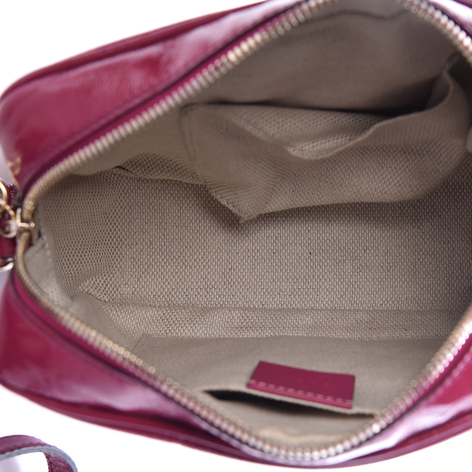 Gucci Soft Patent Small Soho Disco Bag Bright Bougainvillea 5 of 10