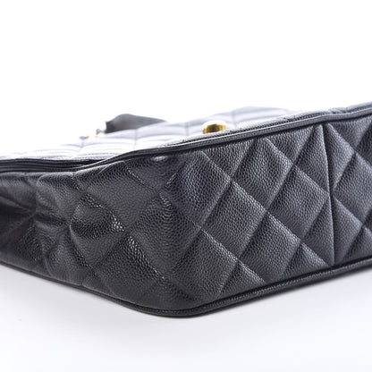 Chanel Caviar Quilted Medium Flap Shoulder Bag Black 9 of 10