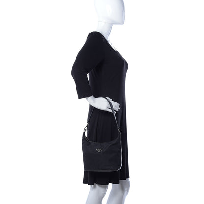 Prada Tessuto Nylon Sport Shoulder Bag Black 2 of 10