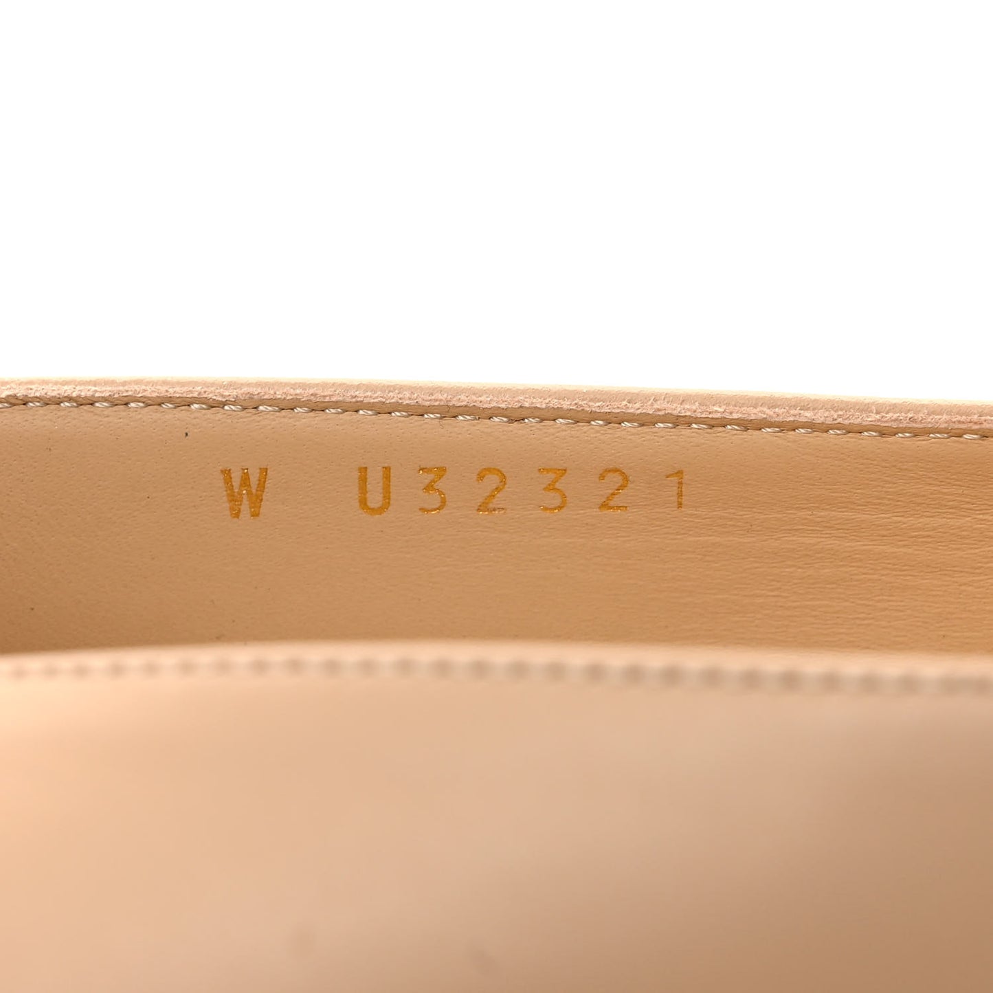 Lambskin Cap Toe CC Uniform Ballerina Flats 38 Beige Black
