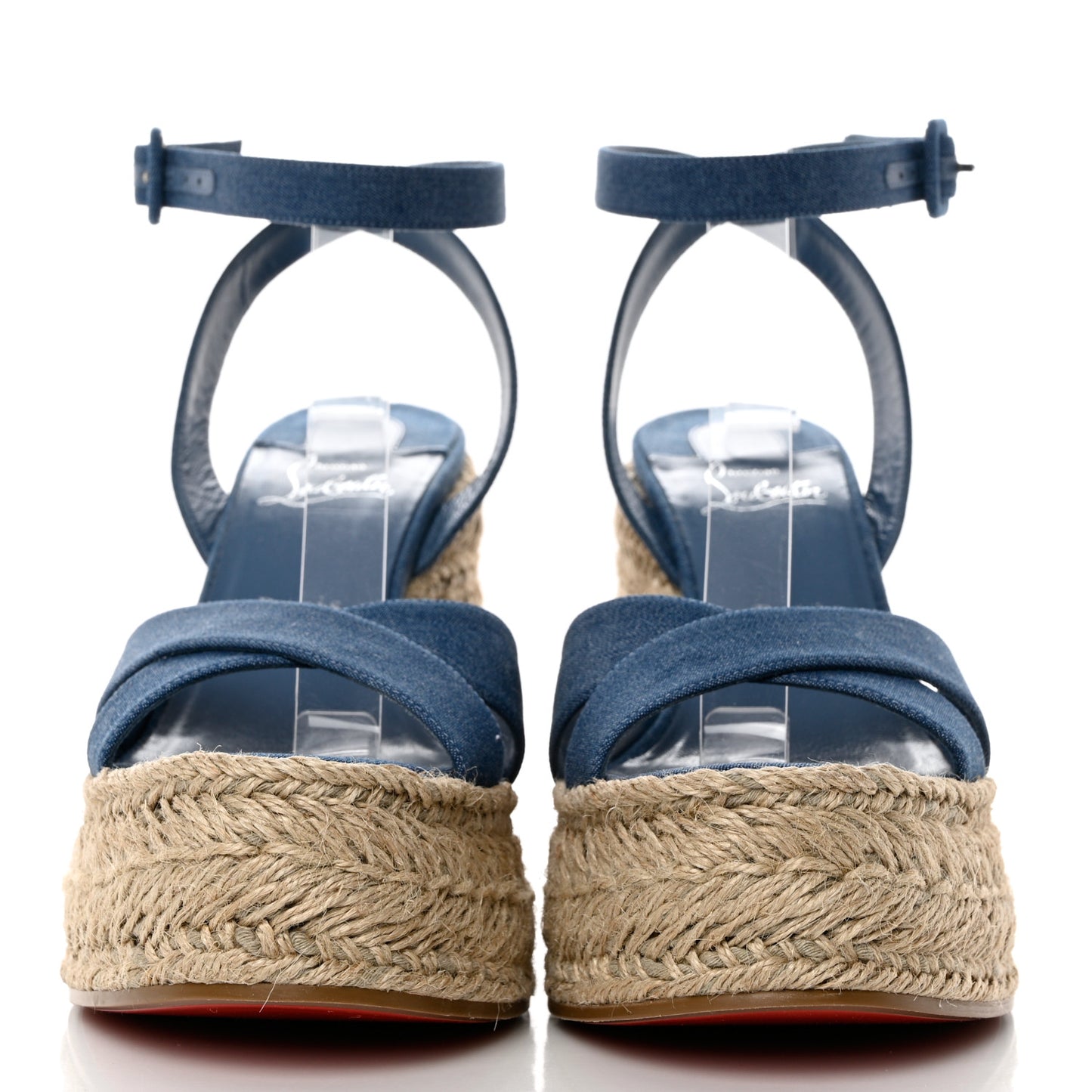 Denim Mariza Zeppa 130 Wedge Sandals 40 Blue