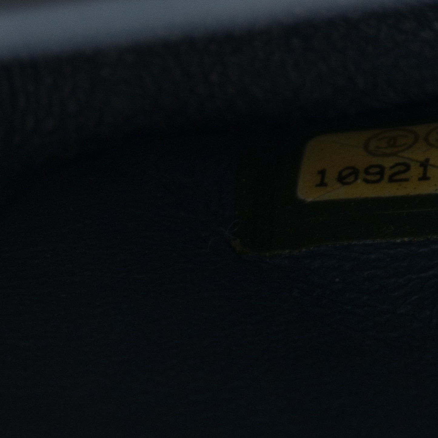 Lambskin Quilted Medium Double Flap Dark Blue