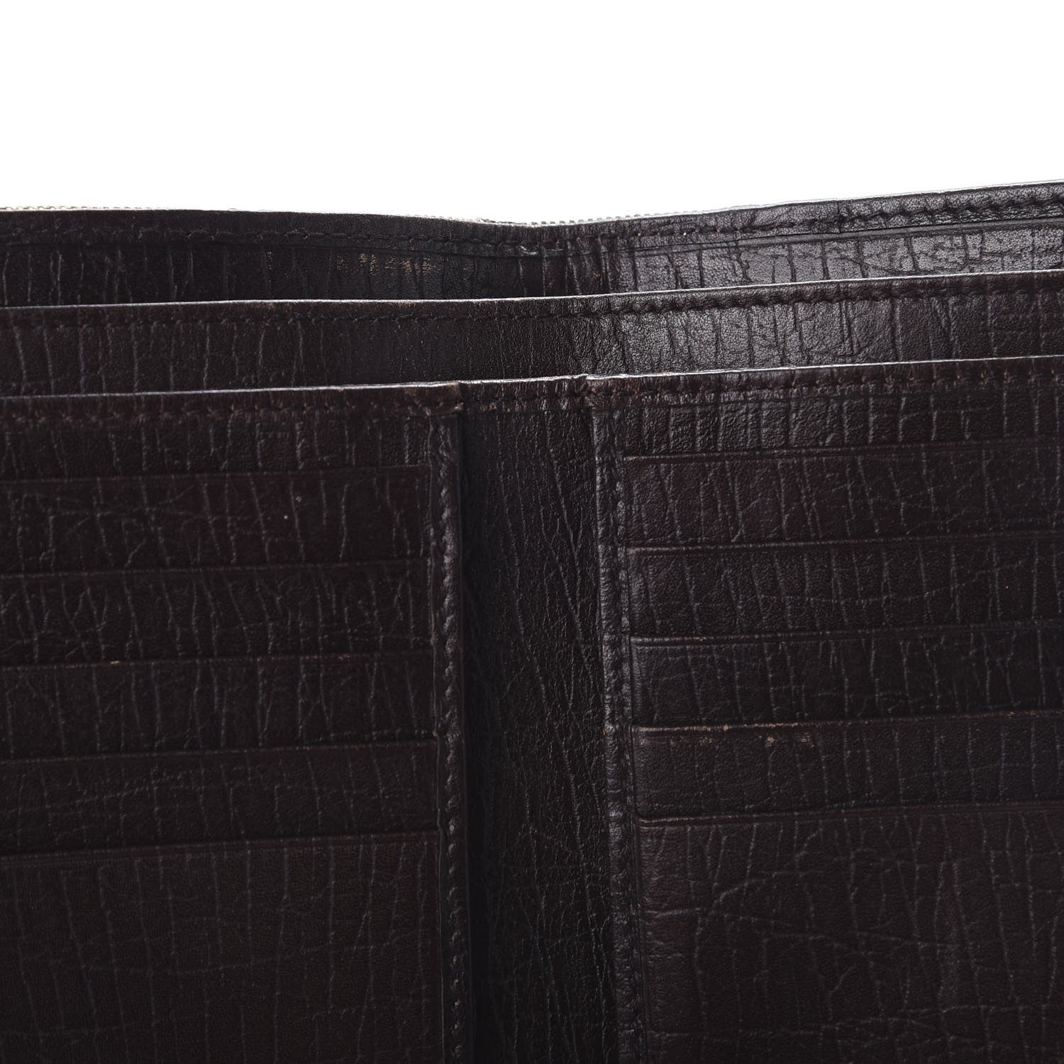 Gucci Monogram Web Hasler French Flap Wallet Brown 8 of 14