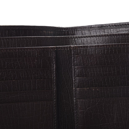 Gucci Monogram Web Hasler French Flap Wallet Brown 8 of 14