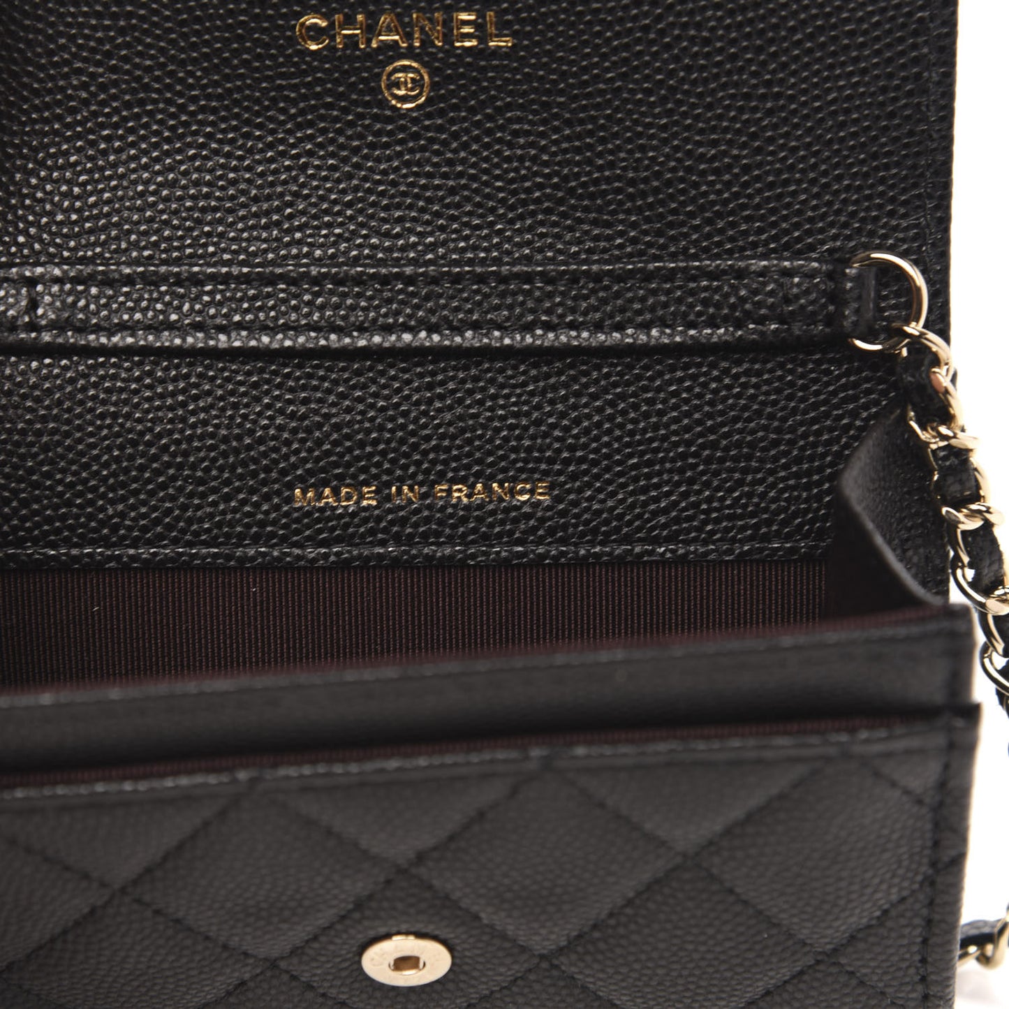 Caviar Quilted Flap Classic Belt Bag Black