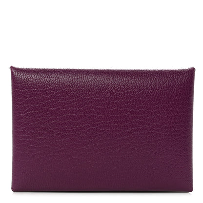 Hermes Chevre Mysore Calvi Card Case Anemone 1 of 7