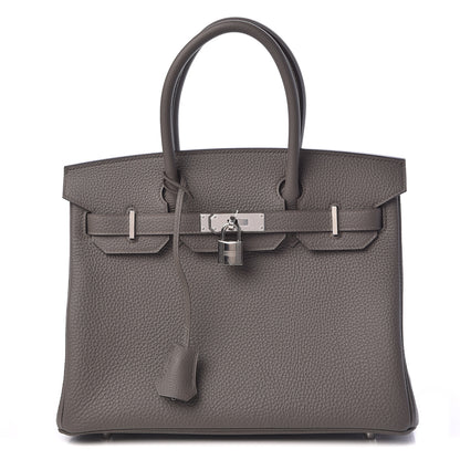 Hermes Togo Birkin 30 Etain 1 of 38