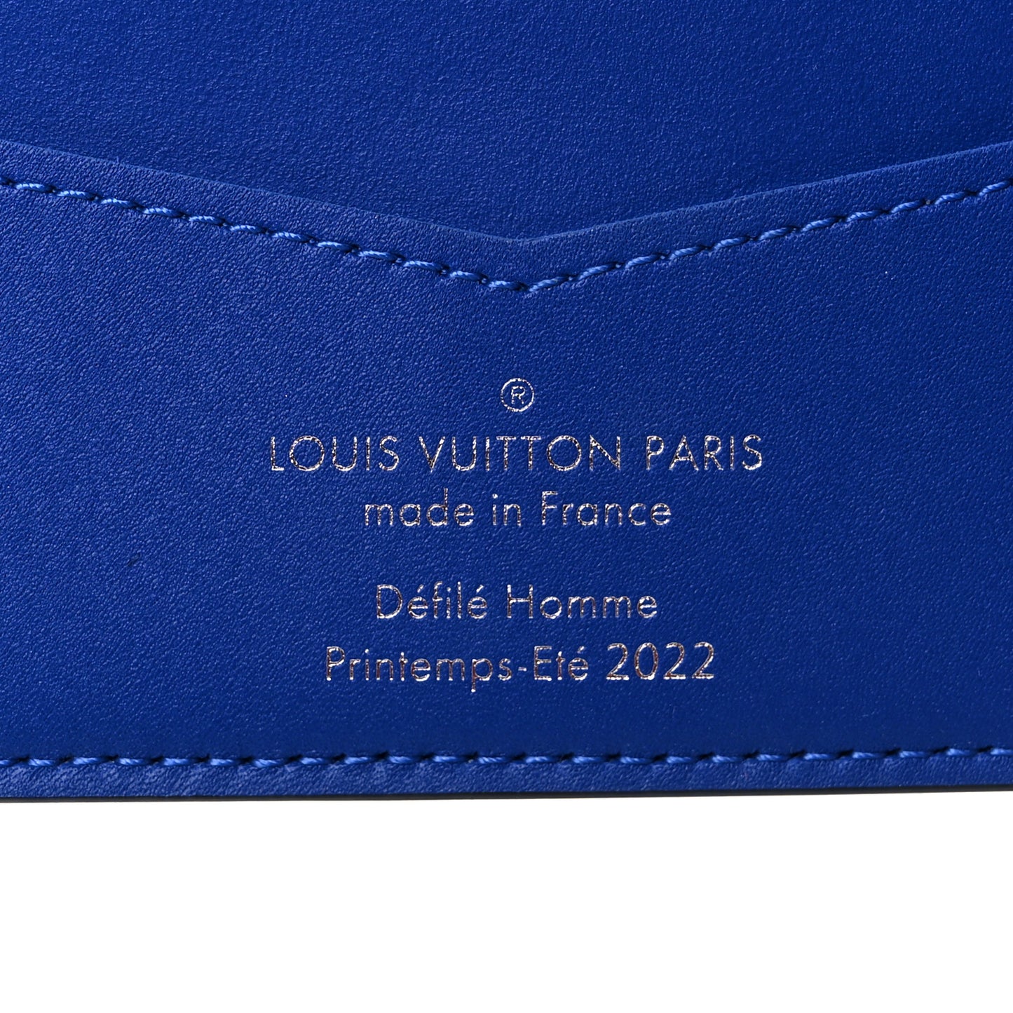 Taurillon Illusion Slender Wallet Bleu Vert