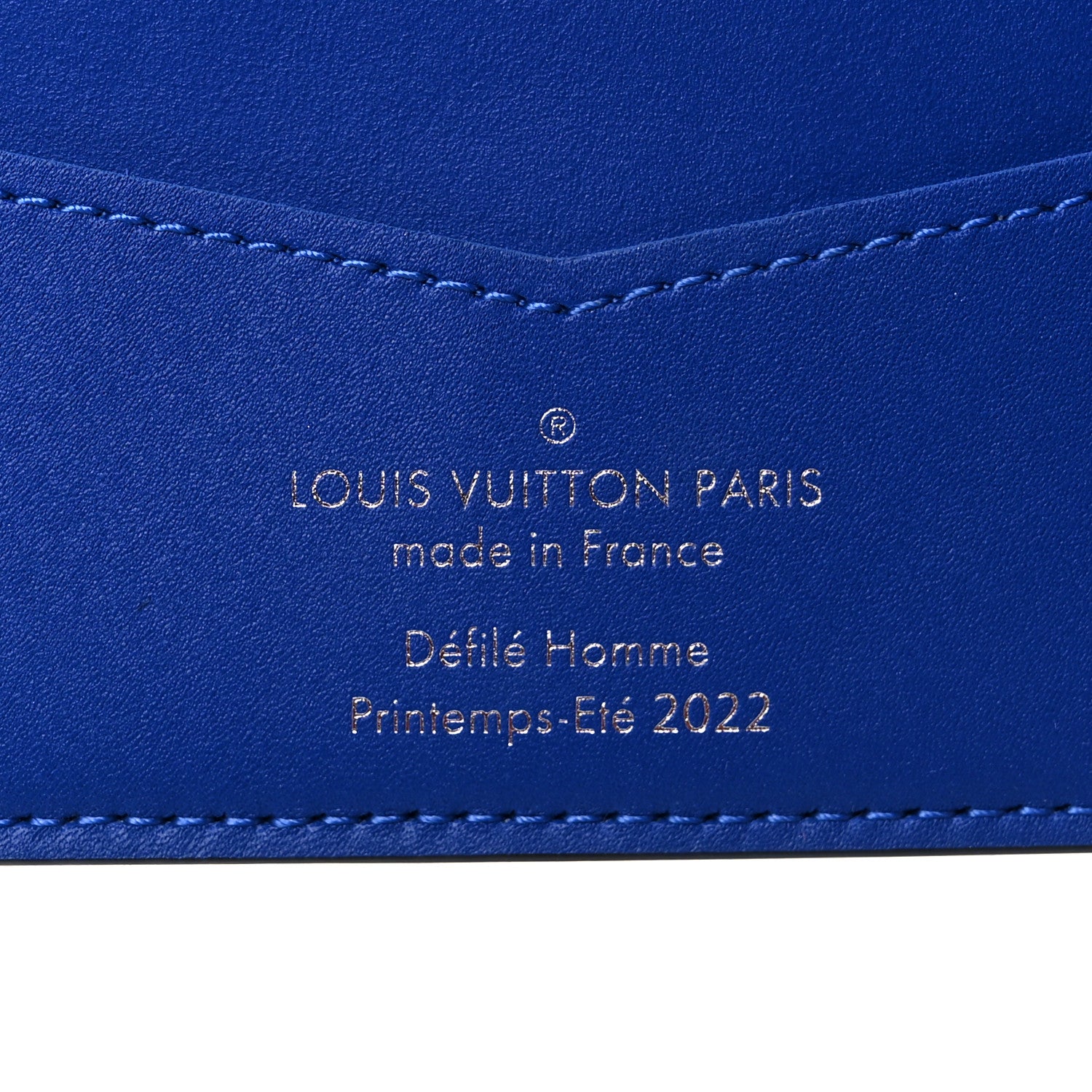 Louis Vuitton Taurillon Illusion Slender Wallet Bleu Vert 6 of 6