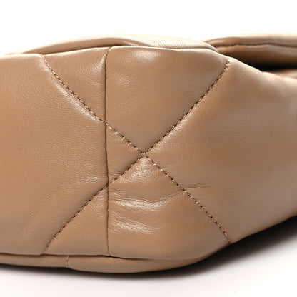 Chanel Lambskin Quilted Medium Chanel 19 Flap Dark Beige 10 of 10