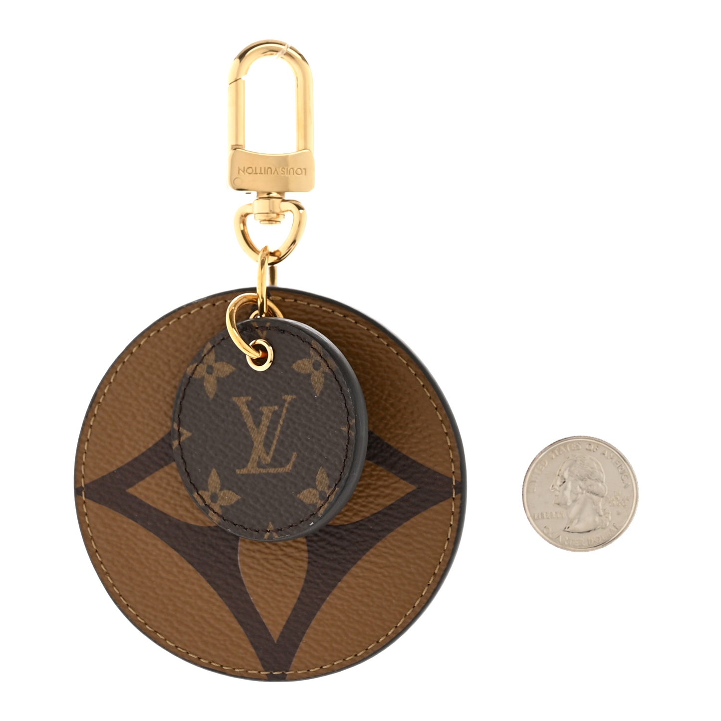 Monogram Reverse Key Holder Bag Charm