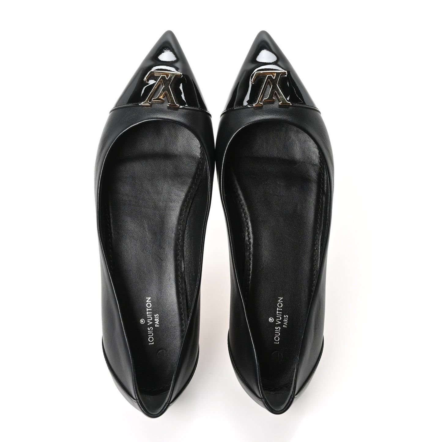 Lambskin Capucines Flat Ballerinas 36.5 Black