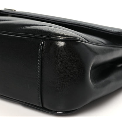 Saint Laurent Lambskin Chevron Quilted Medium Loulou Black 11 of 11