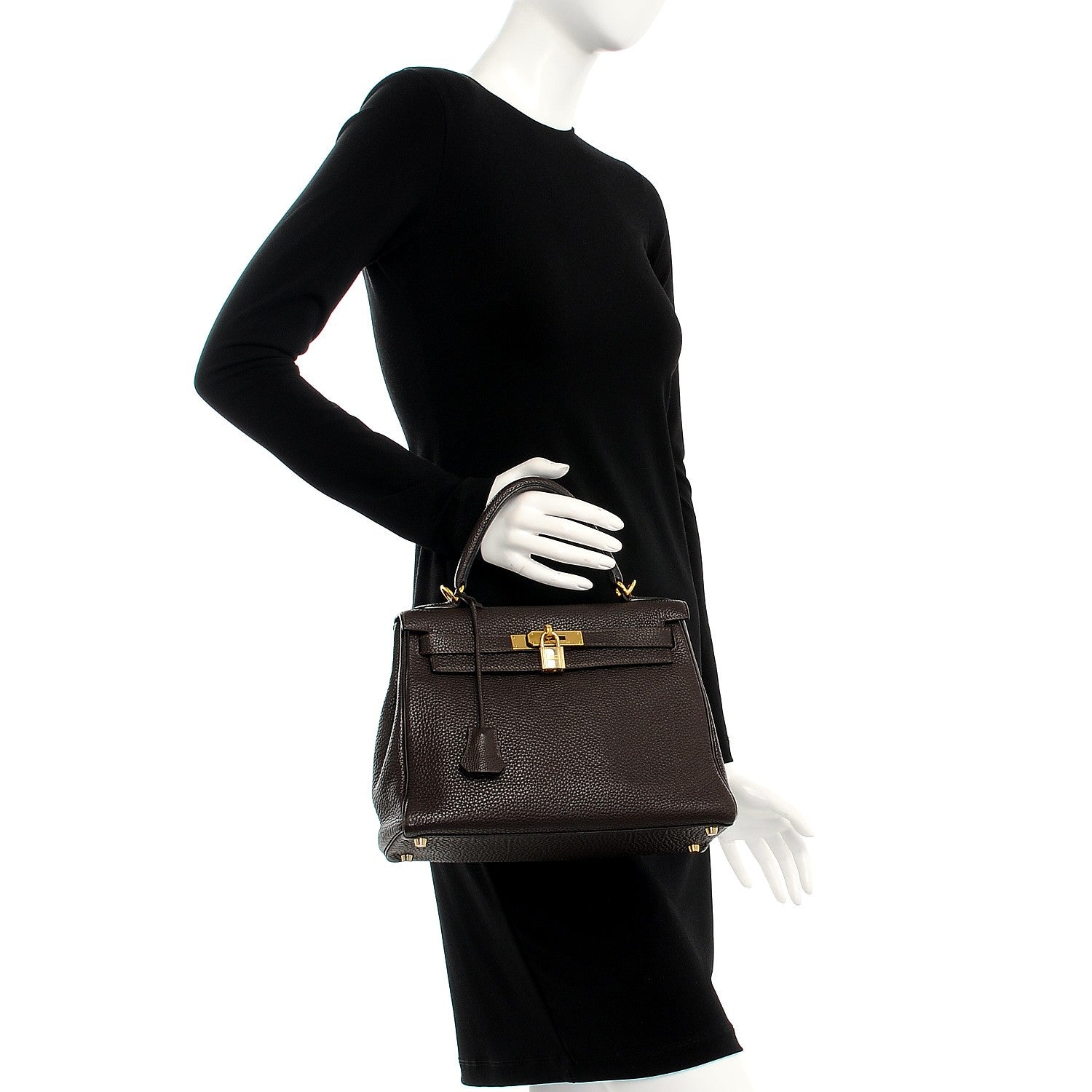 Hermes Togo Kelly Retourne 28 Chocolate 3 of 32