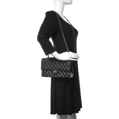 Chanel Caviar Quilted Medium Double Flap Black 2 of 9