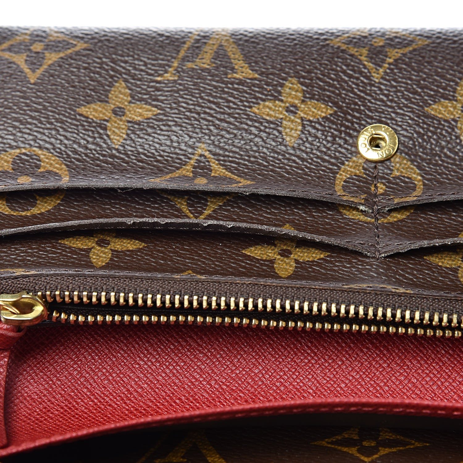 Louis Vuitton Monogram Emilie Wallet Fuchsia 8 of 16