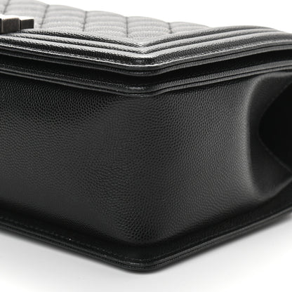 Chanel Caviar Quilted Medium Boy Flap Black 9 of 9