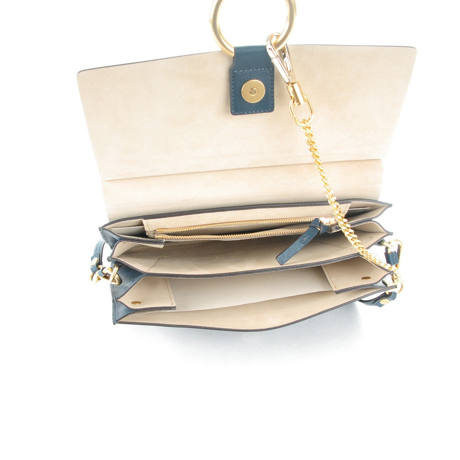 Chloe Calfskin Medium Faye Shoulder Bag Denim Blue 5 of 16