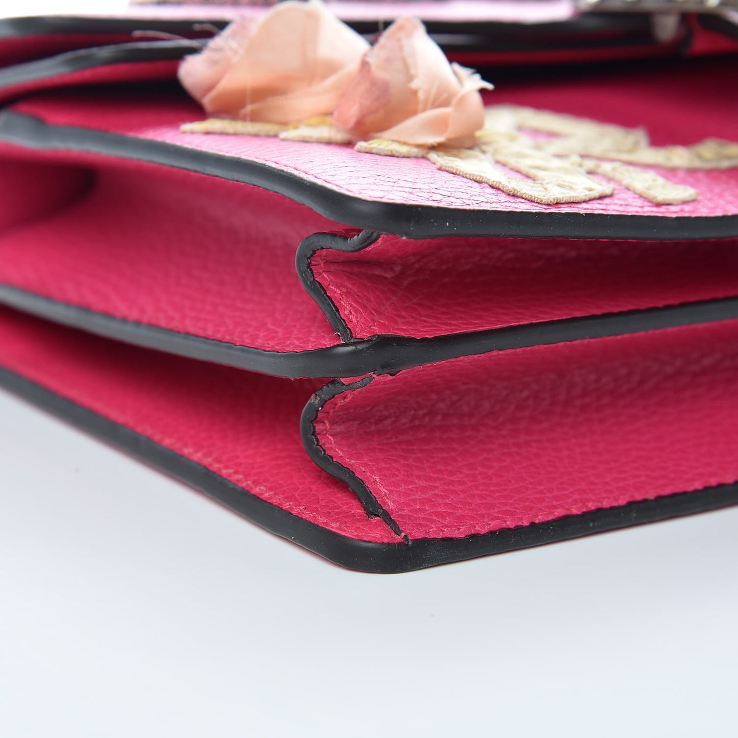 Pebbled Calfskin Embellished Guccify Small Dionysus Shoulder Bag Rosa