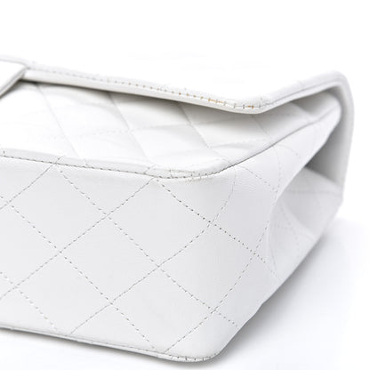 Chanel Lambskin Quilted Medium Single Flap White 8 of 12