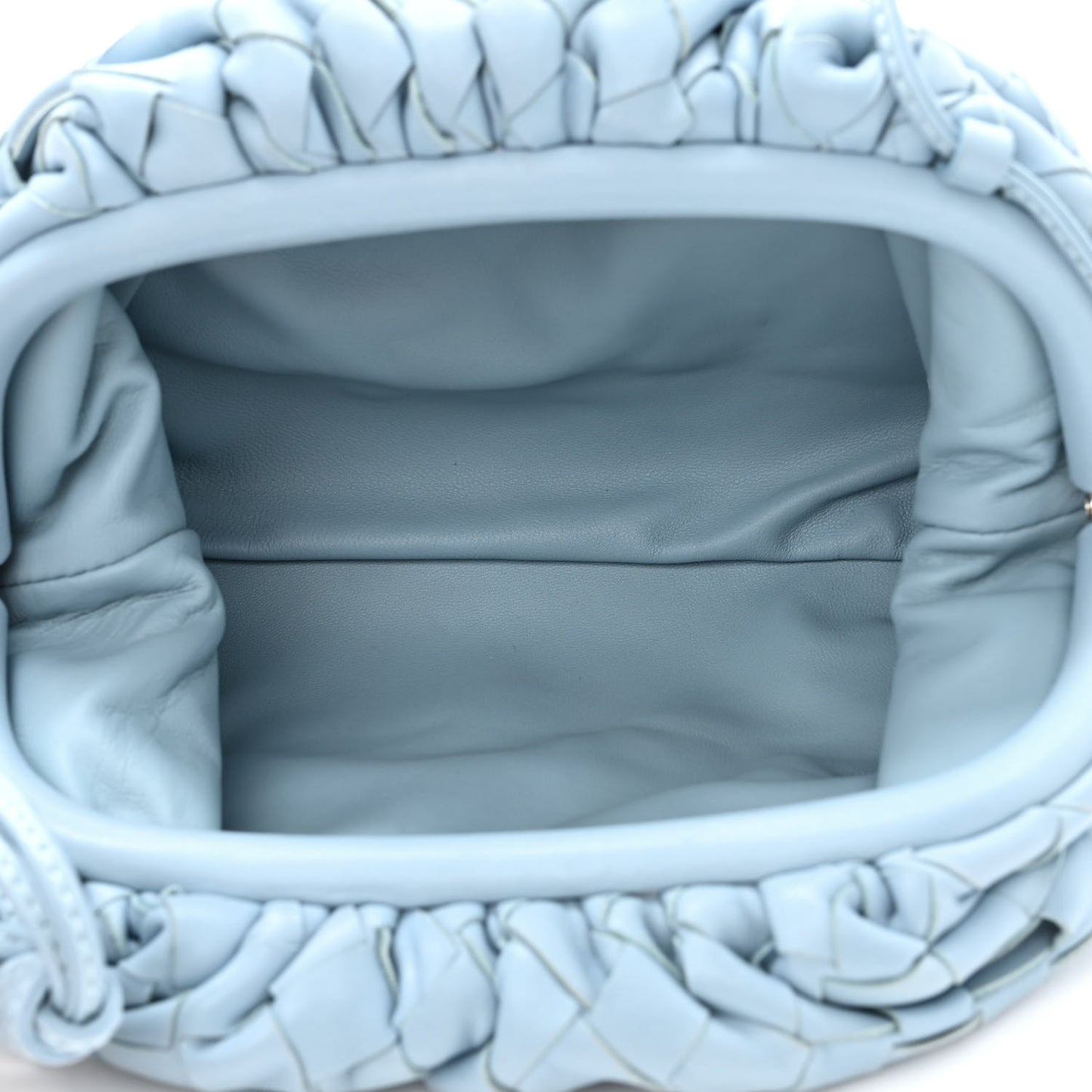 Nappa Intrecciato The Mini Pouch Ice