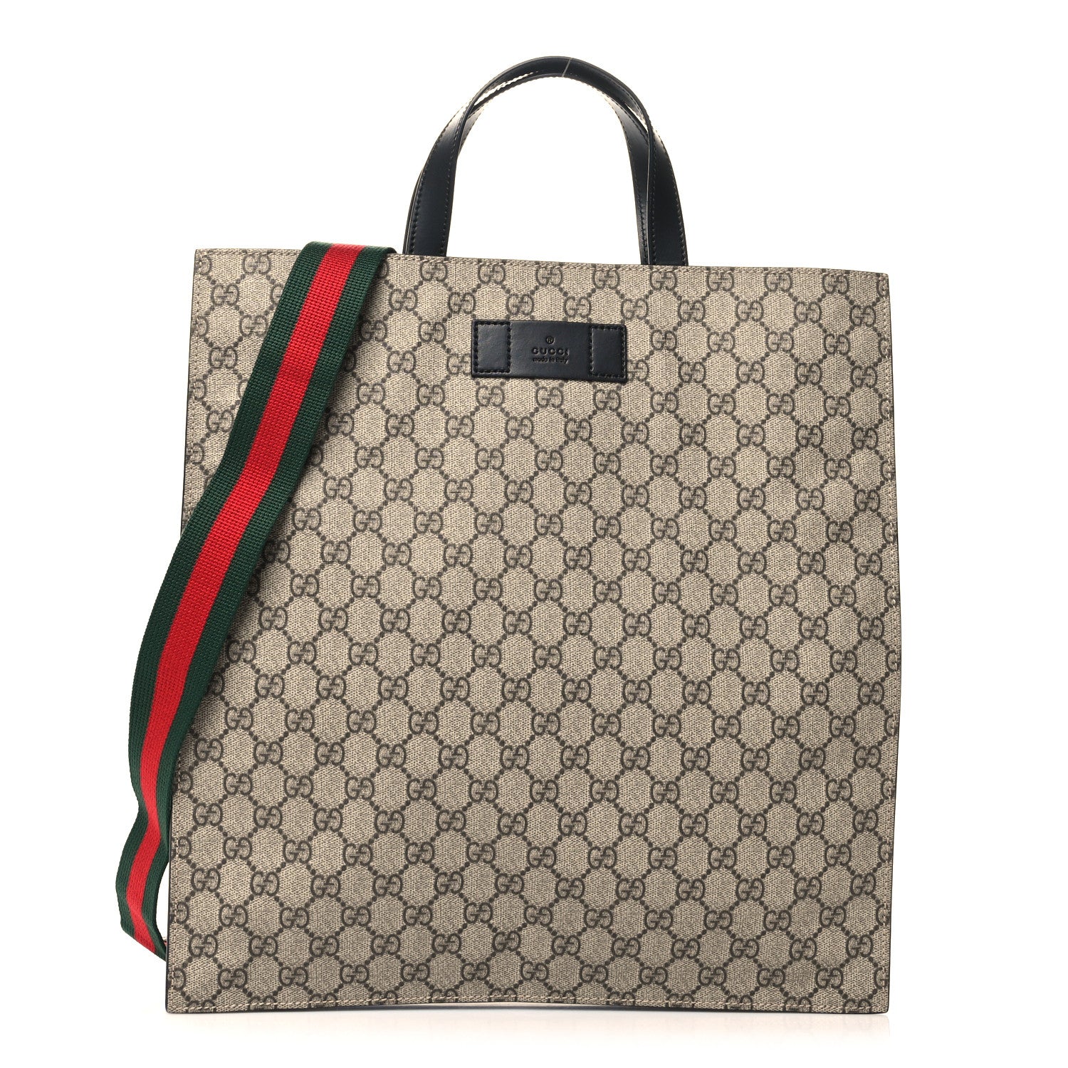 Gucci Soft GG Supreme Monogram Web Vertical Tote Black 1 of 10