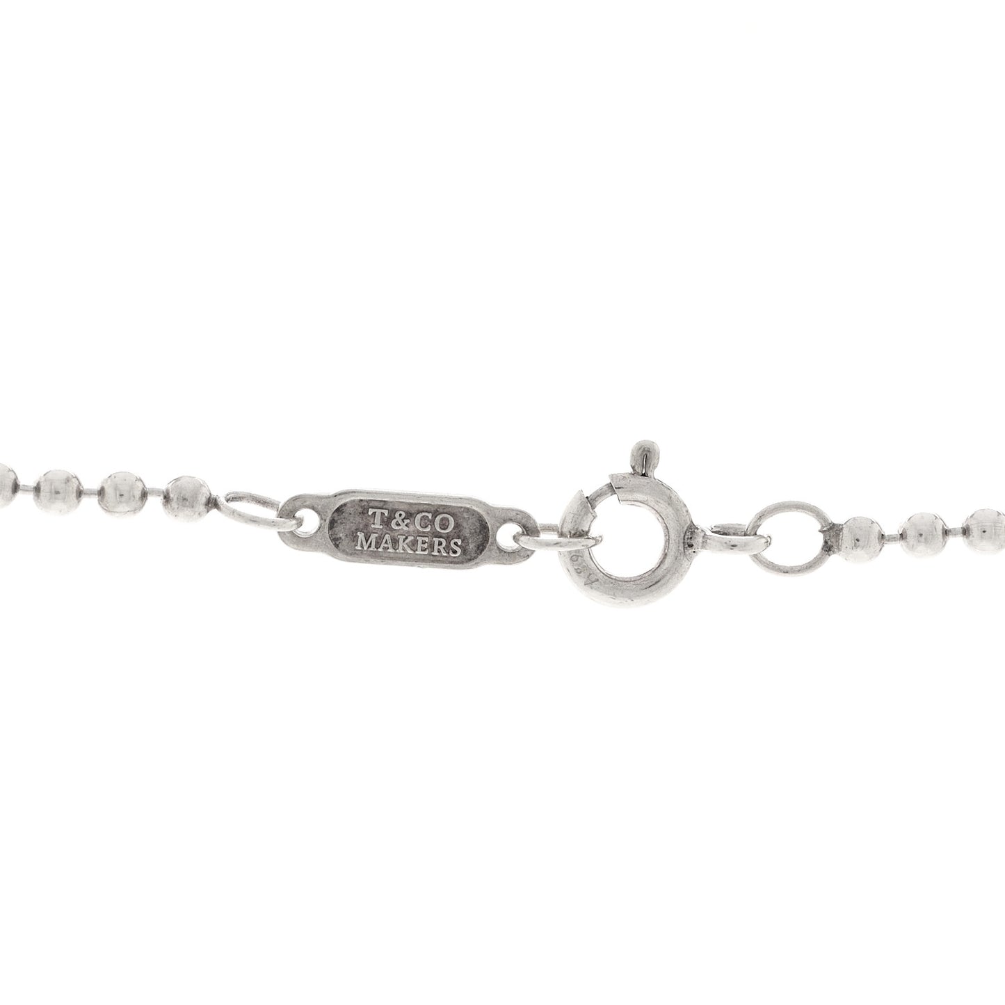 Sterling Silver 1837 Makers Bar Pendant Necklace