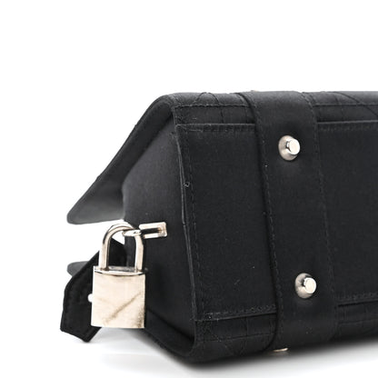 Christian Dior Satin Cannage Stitched Small East West Lady Dior Black 9 of 10