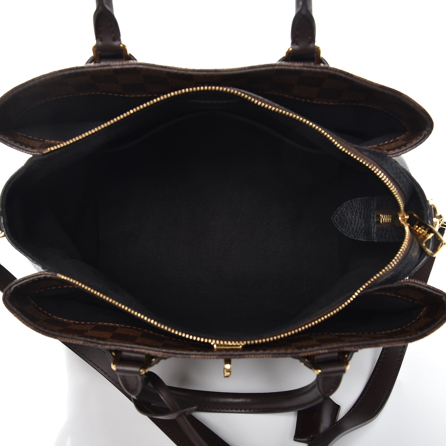 Louis Vuitton Cuir Taurillon Damier Ebene Normandy Black 6 of 13