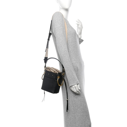 Chloe Smooth Calfskin Small Roy Bucket Bag Black 2 of 15