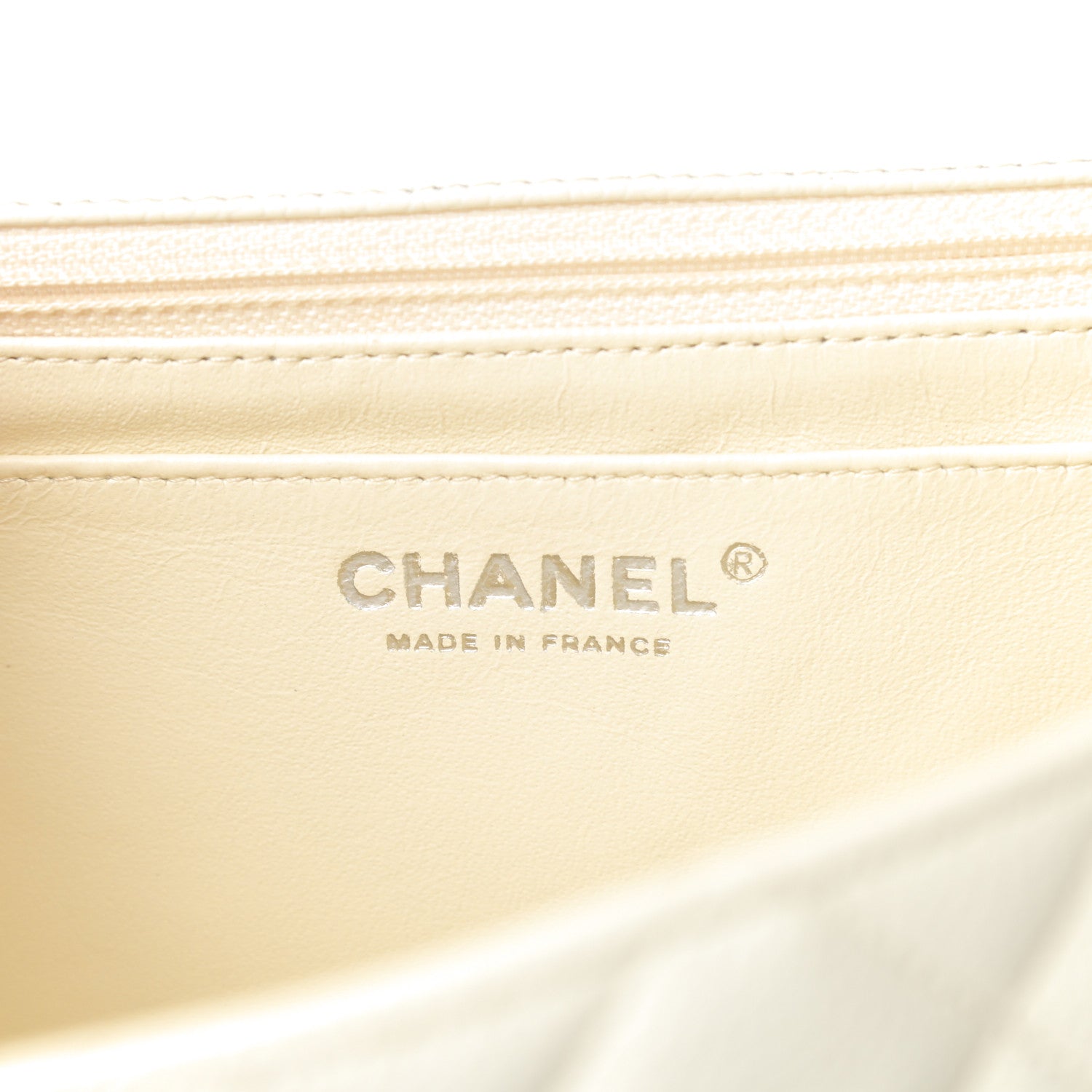 Chanel Caviar Quilted Jumbo Single Flap White 6 of 12
