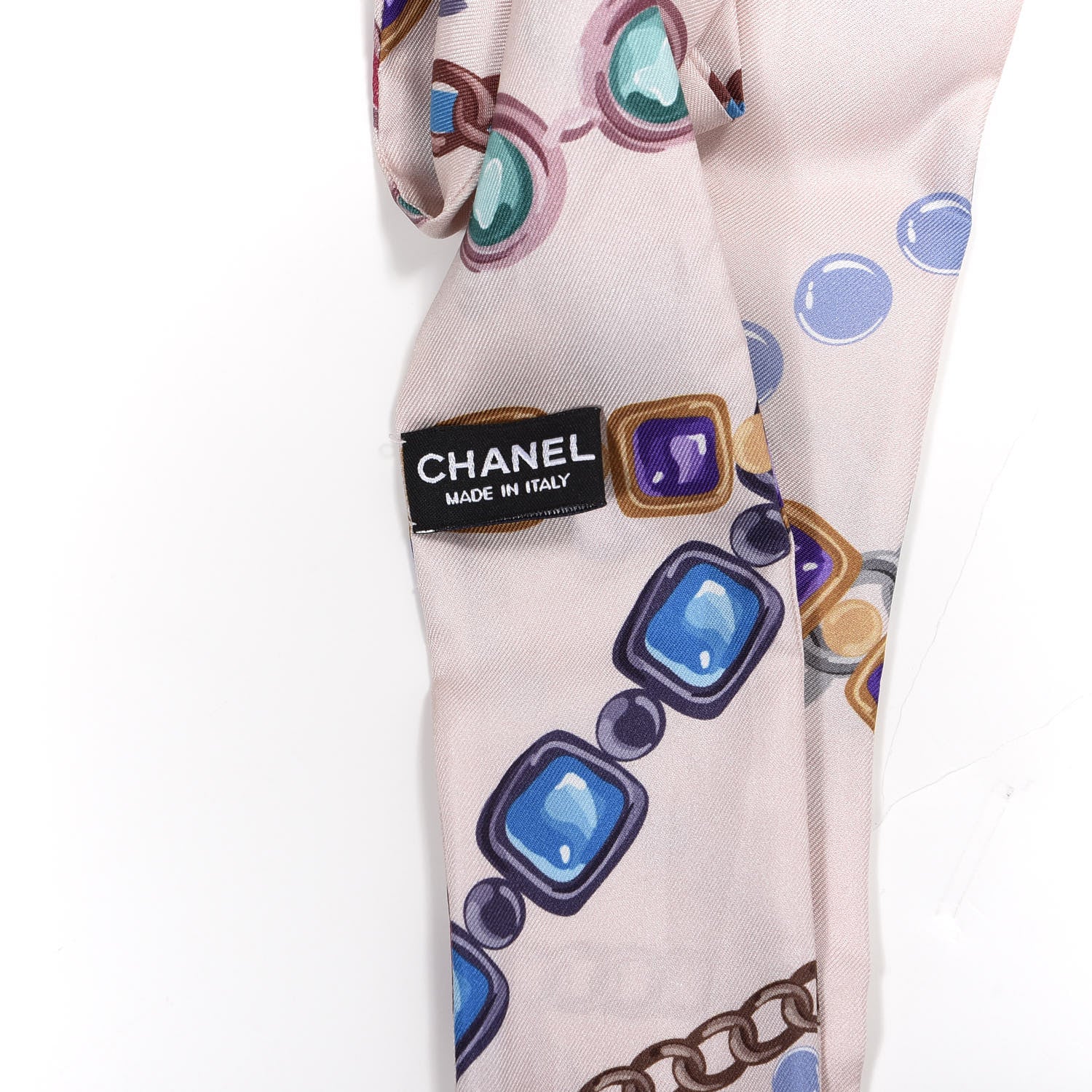 Chanel Silk Twill Slim Bandeau Scarf Pink 4 of 7
