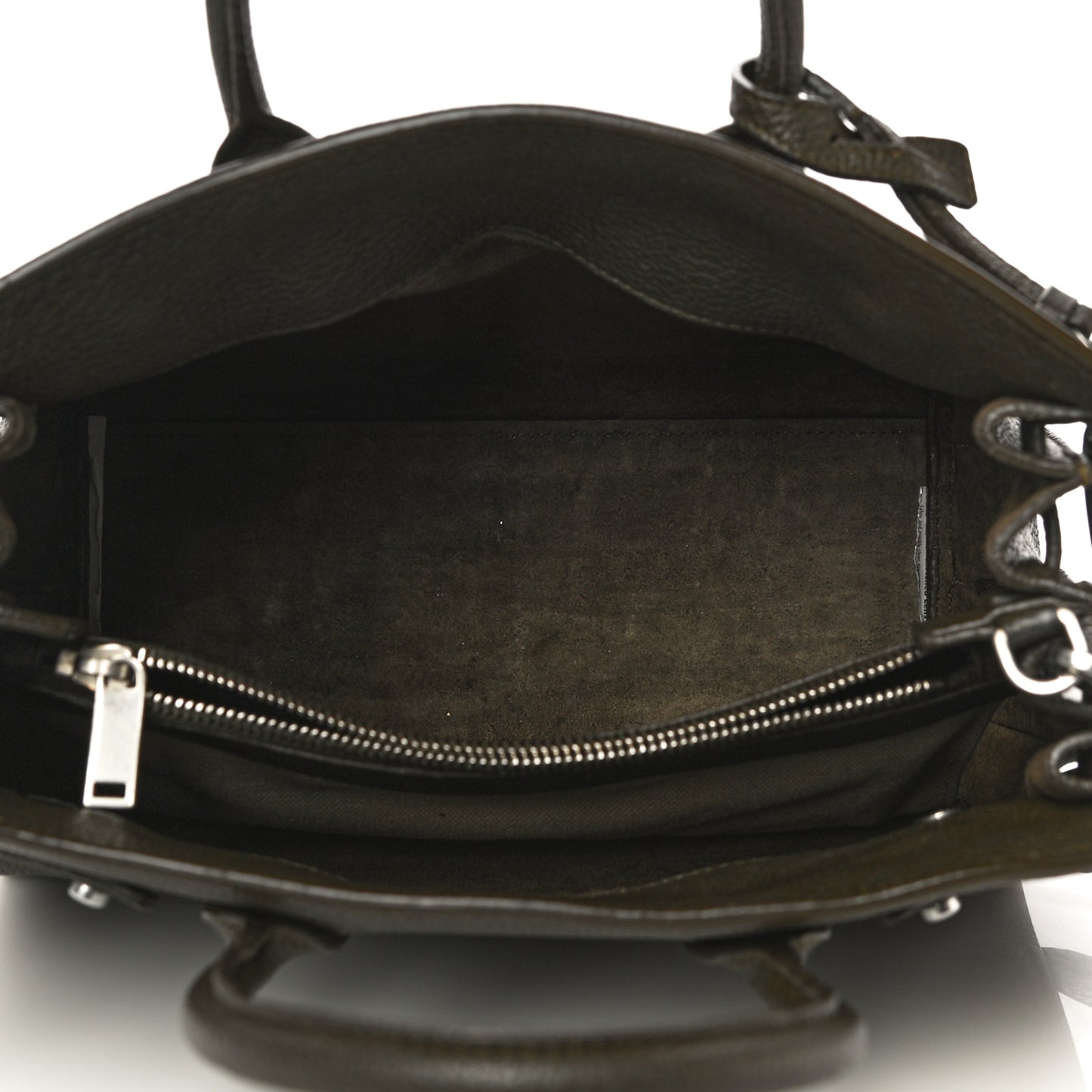 Grained Calfskin Baby Sac De Jour Souple Earth