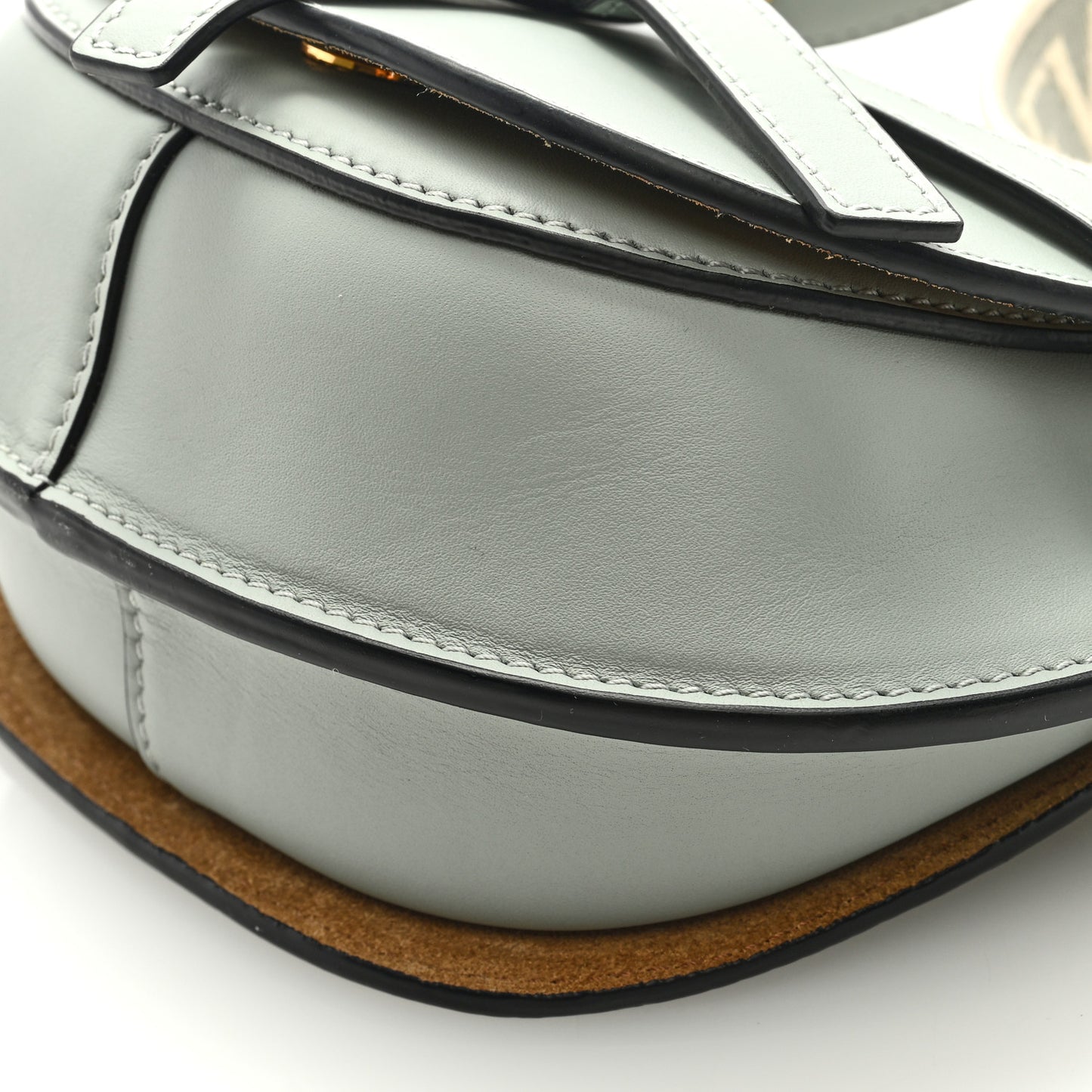 Calfskin Jacquard Mini Gate Dual Bag Ash Grey