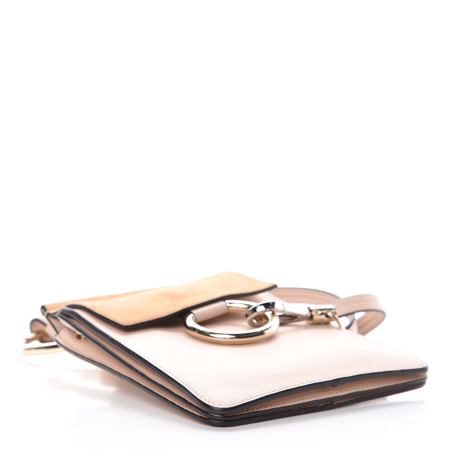 Chloe Suede Calfskin Mini Faye Bracelet Bag Cement Pink 4 of 11