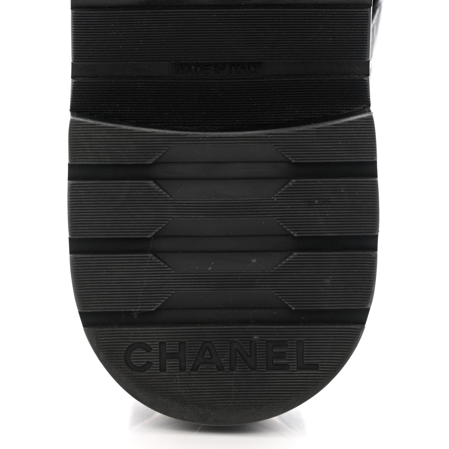 Chanel Shiny Calfskin Quilted Lace Up Combat Boots 37 Black 8 of 13